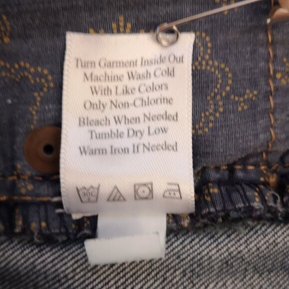 Coldwater Creek Ladies Size 6 Dark Wash with Embellishments Blue Jeans - Picture 6 of 15